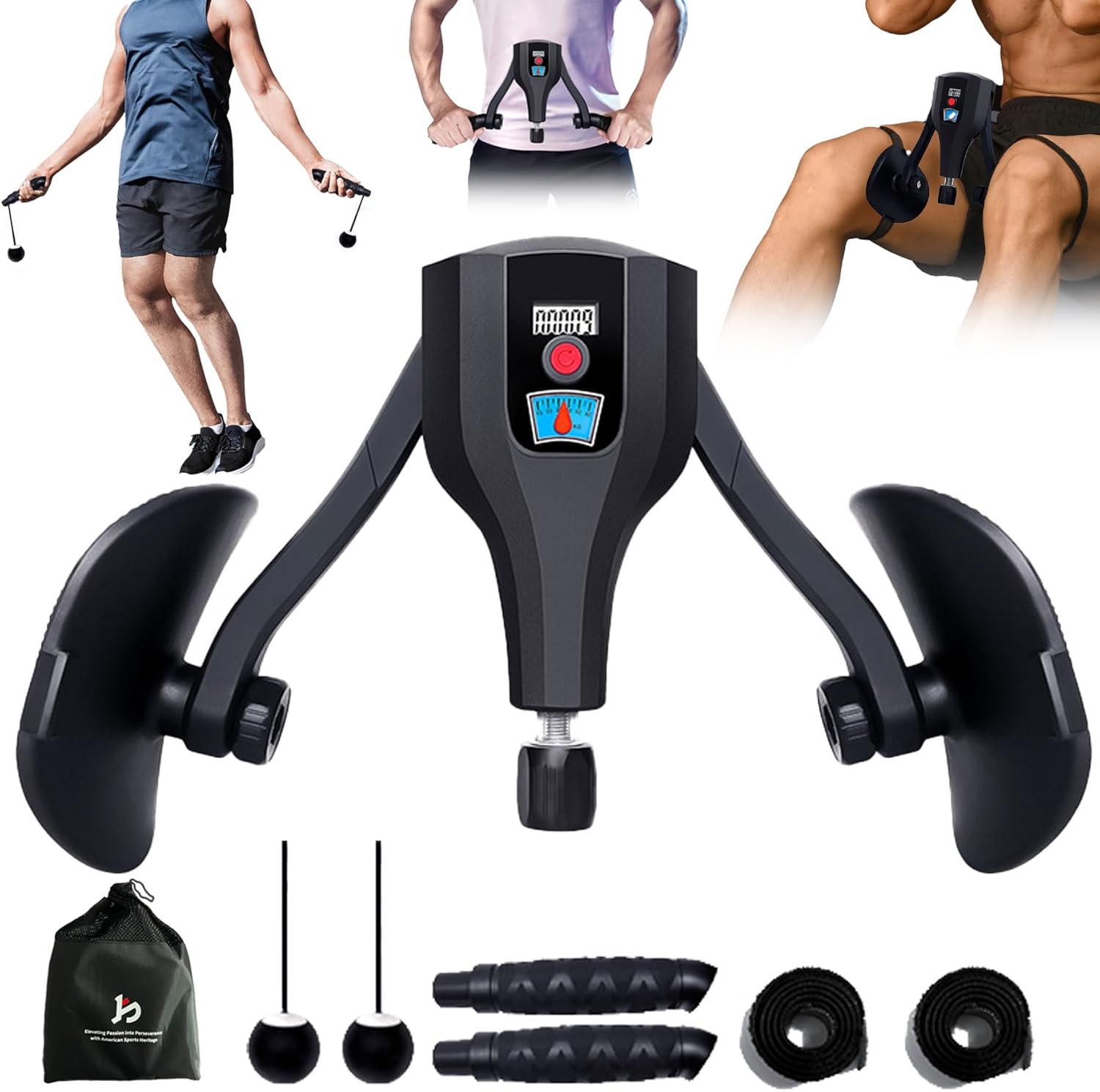 Adjustable Thigh Trainer (0-132 lbs) – Kegel & Pelvic Floor Muscle Exerciser, Inner Thigh & Booty Workout Machine for Women & Men, Home Fitness Equipment