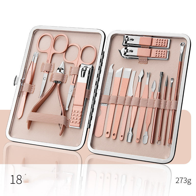 Professional Nail Clippers & Pedicure Set – Scissors, Dead Skin Pliers, Ear Spoon, Nail Cutting Pliers, Pedicure Knife & Nail Groove Trimmers
