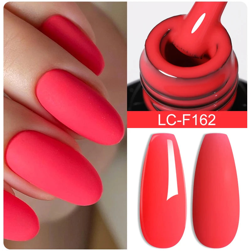 Fluorescent Nail Gel Polish Orange Red Neon Bright Color Summer Series Soak off for Manicure Nail Art UV Gel Varnish
