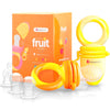 Baby Fruit Feeder Pacifier (2 Pack) – Teething Toy & Weaning Nibbler with Extra Silicone Sacs