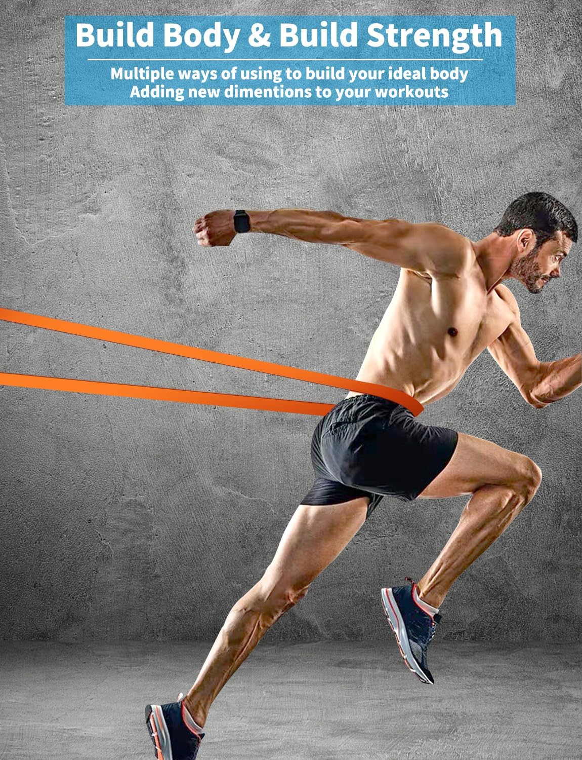 Pull-Up Bands Set for Men & Women – Resistance Bands for Strength Training, Muscle Building, Body Stretching & Physical Therapy
