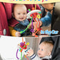 Baby Sensory Montessori Pull String Silicone Teething Toy – Travel & Birthday Gift for 6–18 Months Boys & Girls