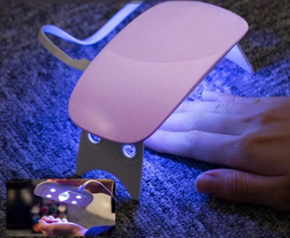 Portable USB LED Nail Light – 6W Mini Light Therapy Machine for Quick Drying Gel Nails