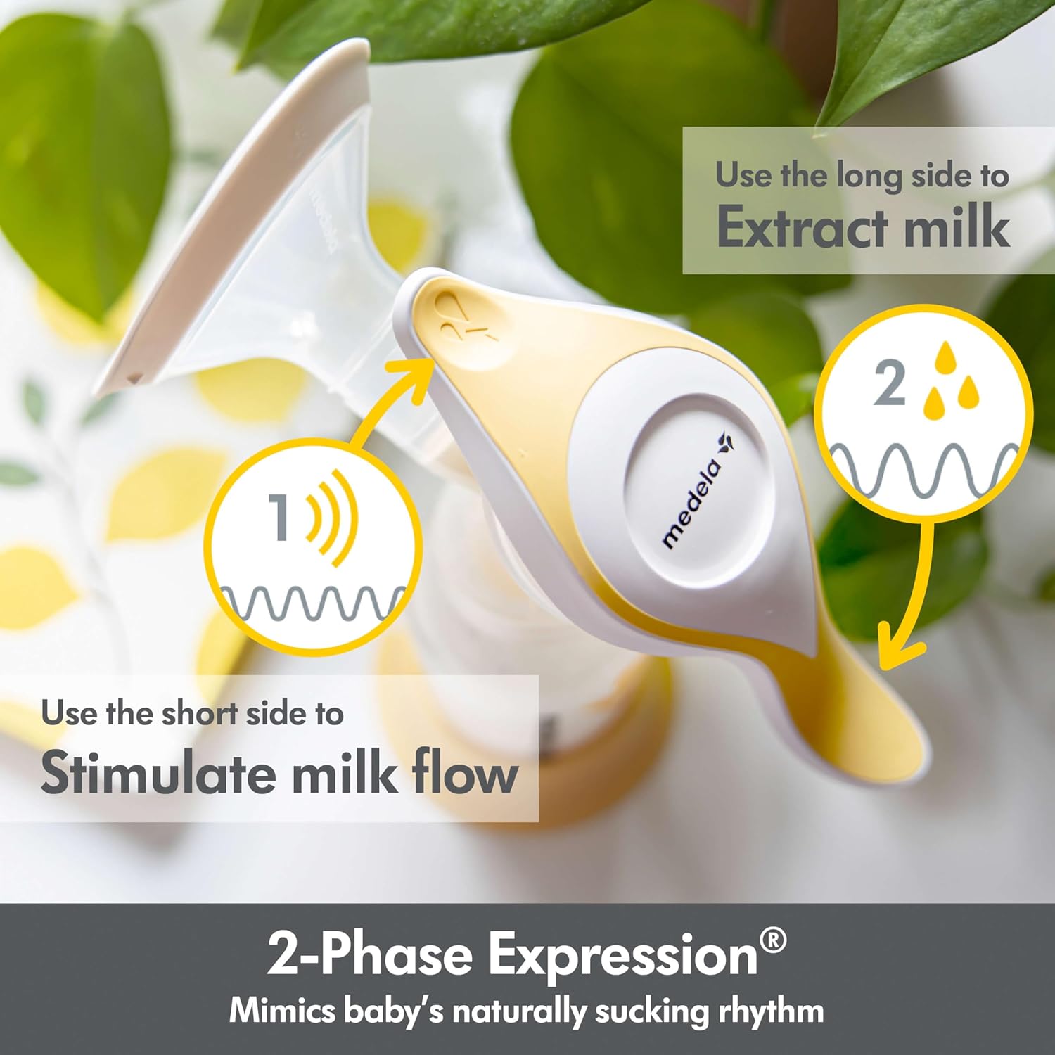 Manual Breast Pump with Soft Flex Shields – Harmony Single-Hand Operation for Comfortable & Efficient Milk Expression