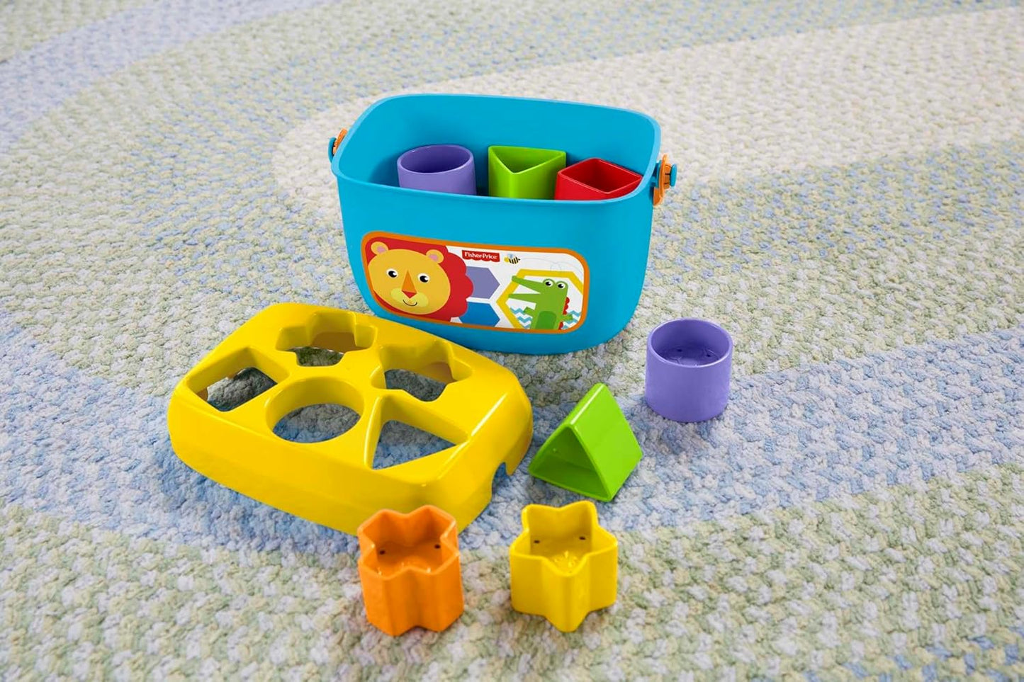 Baby’s First Stacking Blocks – 10-Piece Shape Sorting Toy for Infants 6+ Months