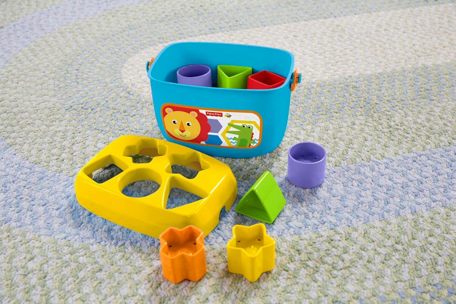 Baby’s First Stacking Blocks – 10-Piece Shape Sorting Toy for Infants 6+ Months