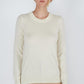 Women'S 100% Pure Cashmere Long Sleeve Crew Neck Sweater