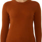 Women'S 100% Pure Cashmere Long Sleeve Crew Neck Sweater