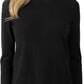 Women'S 100% Pure Cashmere Long Sleeve Crew Neck Sweater