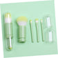 Double-Ended Retractable Powder Brush Makeup Brush Set Portable Soft Artificial for Women and Girls