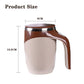 Self Stirring Coffee Mug – Magnetic Auto Stirring Cup | 304 Stainless Steel Electric Mixing Mug for Coffee, Milk, Tea & Hot Drinks