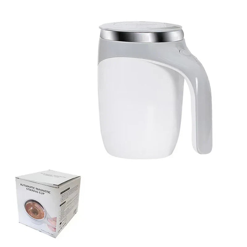 Self Stirring Coffee Mug – Magnetic Auto Stirring Cup | 304 Stainless Steel Electric Mixing Mug for Coffee, Milk, Tea & Hot Drinks