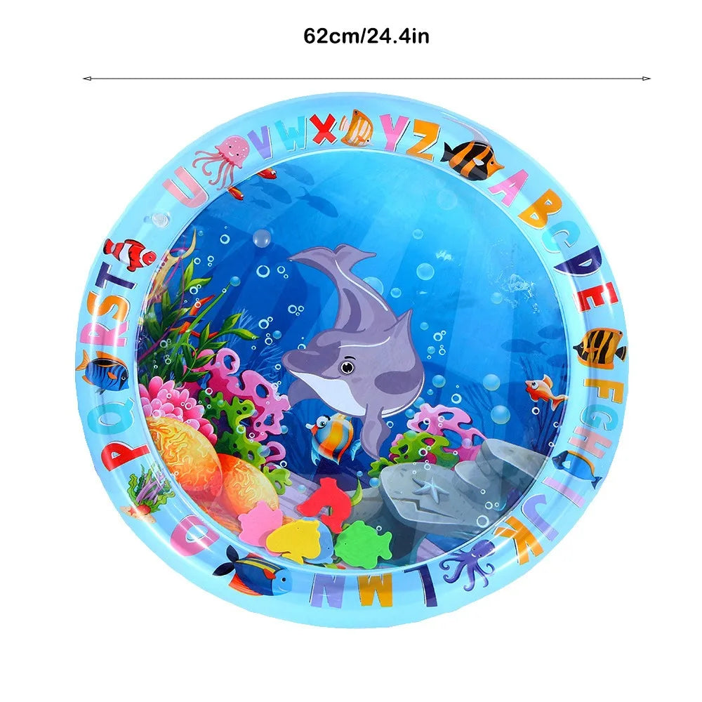 Baby Inflatable Water Play Mat – Tummy Time Cushion for Early Learning & Summer Fun