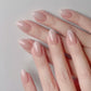 24Pcs Solid Color Wine Red Design Press on Nail Short Square False Nails Simple Detachable Finished Full Cover Nail Tips