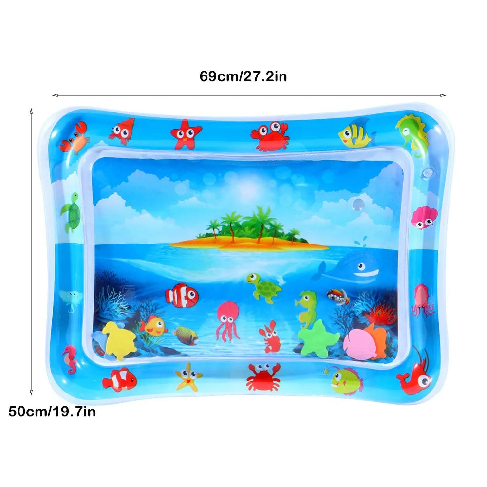 Baby Inflatable Water Play Mat – Tummy Time Cushion for Early Learning & Summer Fun