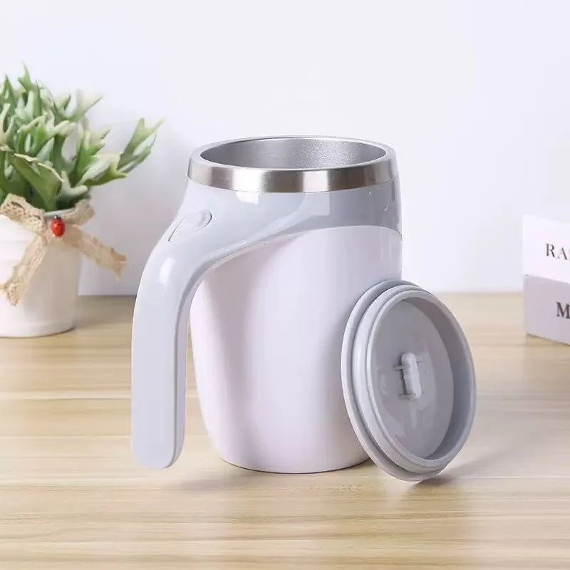 Self Stirring Coffee Mug – Magnetic Auto Stirring Cup | 304 Stainless Steel Electric Mixing Mug for Coffee, Milk, Tea & Hot Drinks
