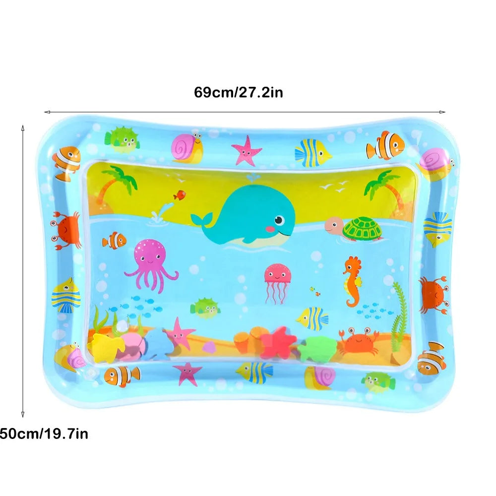 Baby Inflatable Water Play Mat – Tummy Time Cushion for Early Learning & Summer Fun