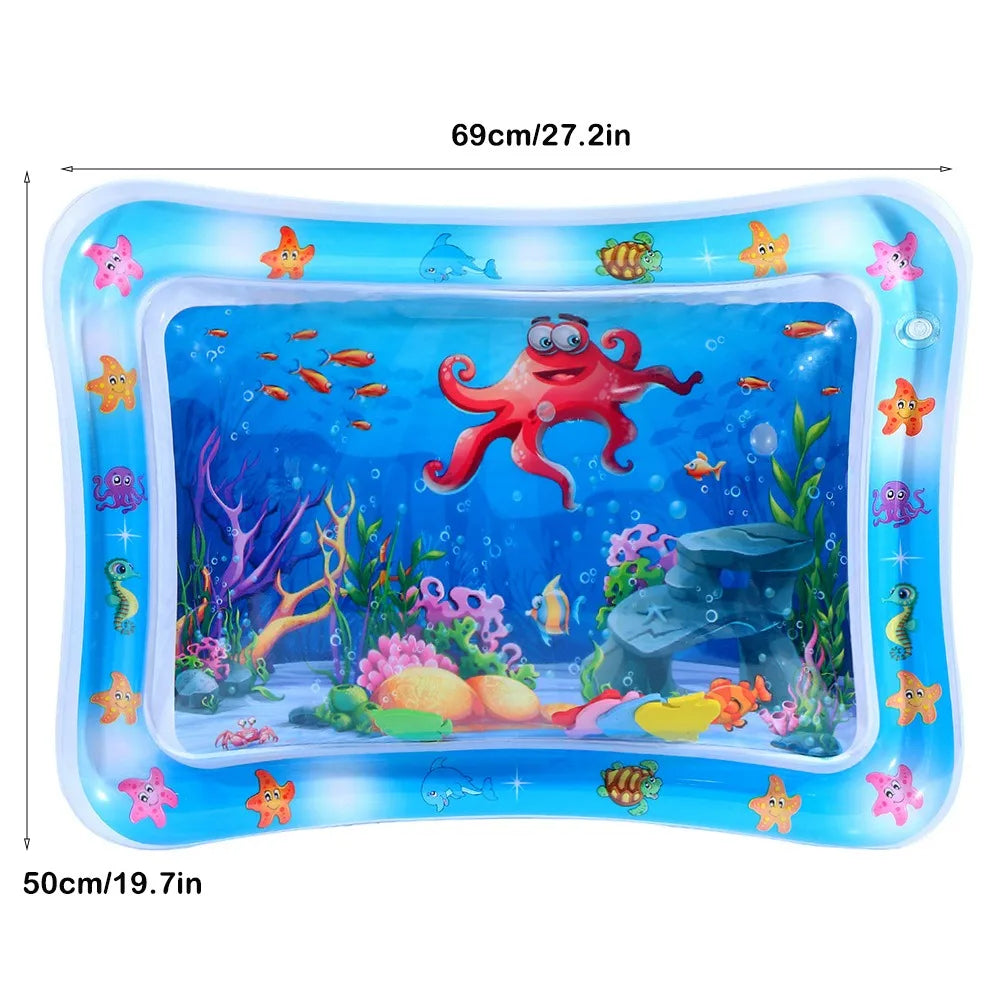 Baby Inflatable Water Play Mat – Tummy Time Cushion for Early Learning & Summer Fun