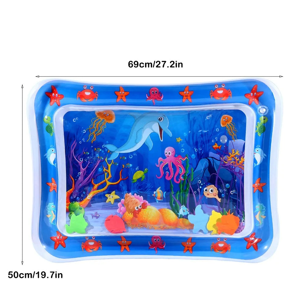 Baby Inflatable Water Play Mat – Tummy Time Cushion for Early Learning & Summer Fun