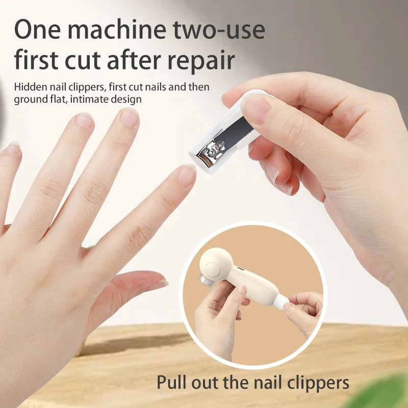 Multifunctional Electric Baby Nail Trimmer & File – Safe Nail Clippers Manicure Tool Set for Newborns & Kids