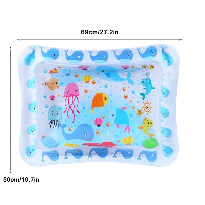 Baby Inflatable Water Play Mat – Tummy Time Cushion for Early Learning & Summer Fun