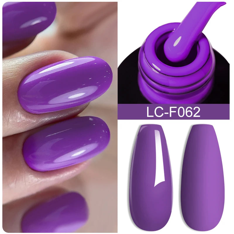 Fluorescent Nail Gel Polish Orange Red Neon Bright Color Summer Series Soak off for Manicure Nail Art UV Gel Varnish