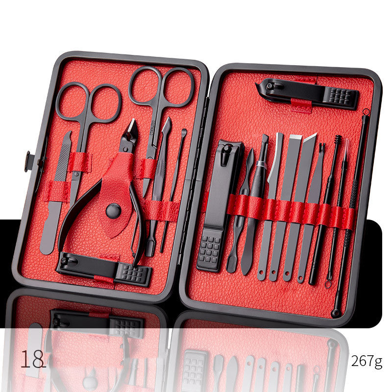 Professional Nail Clippers & Pedicure Set – Scissors, Dead Skin Pliers, Ear Spoon, Nail Cutting Pliers, Pedicure Knife & Nail Groove Trimmers