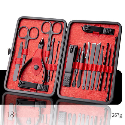 Professional Nail Clippers & Pedicure Set – Scissors, Dead Skin Pliers, Ear Spoon, Nail Cutting Pliers, Pedicure Knife & Nail Groove Trimmers