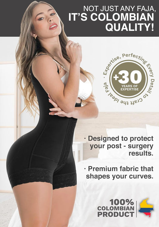 Stage 2 Faja Tummy Tuck Compression Garment | Faja Body Shaper Shapewear for Women | Fajas Colombianas Moldeadoras