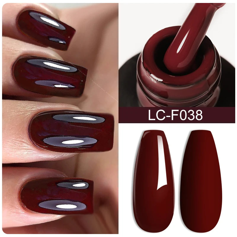 Fluorescent Nail Gel Polish Orange Red Neon Bright Color Summer Series Soak off for Manicure Nail Art UV Gel Varnish