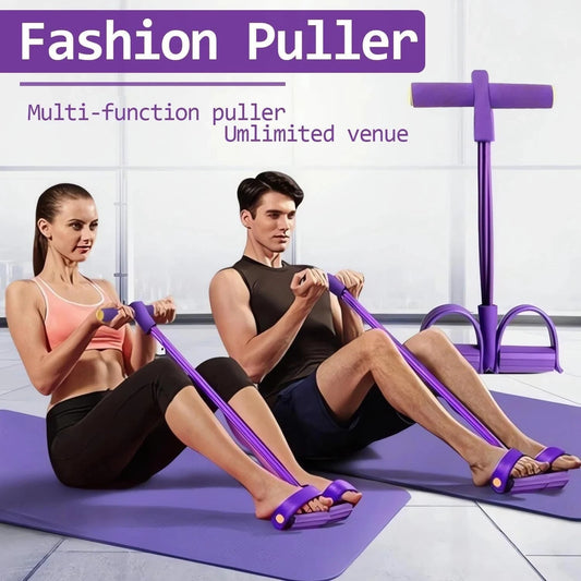 21 Fitness Resistance Bands-6 Tube Pedal Ankle Puller 2025 Upgrade Stretch Bands