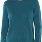 Women'S 100% Pure Cashmere Long Sleeve Crew Neck Sweater