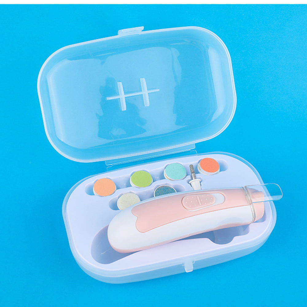 Electric Baby Nail Clipper Set – Safe Anti-Pinch Trimmer & Care Kit for Newborns and Toddlers