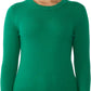 Women'S 100% Pure Cashmere Long Sleeve Crew Neck Sweater