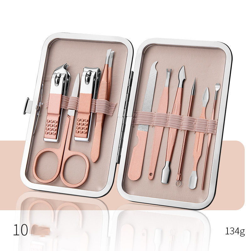 Professional Nail Clippers & Pedicure Set – Scissors, Dead Skin Pliers, Ear Spoon, Nail Cutting Pliers, Pedicure Knife & Nail Groove Trimmers