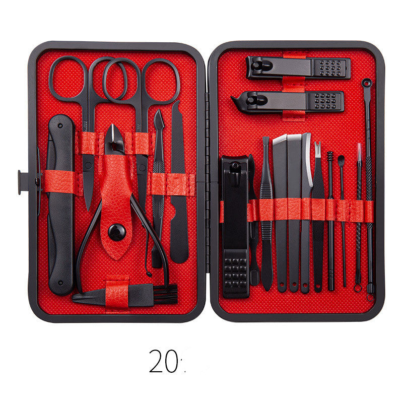 Professional Nail Clippers & Pedicure Set – Scissors, Dead Skin Pliers, Ear Spoon, Nail Cutting Pliers, Pedicure Knife & Nail Groove Trimmers