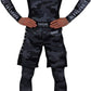 Night Camo 2.0 Fight Shorts Men'S Boxing MMA Combat BJJ Grappling Fitness Muay Thai Kickboxing No Gi (Xx-Large), Black Grey